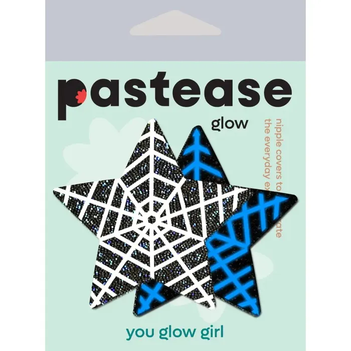 Pastease Anal Pastease Black Glitter Star W Spider Web